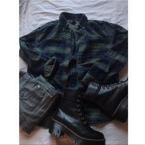 Warm and cozy vintage flannel